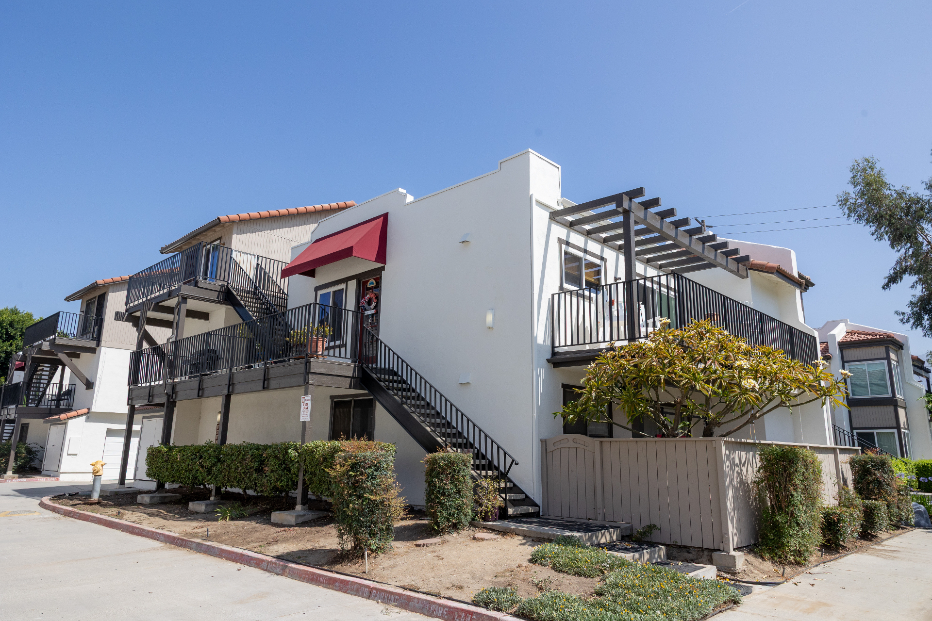 Restored HOA community balconies